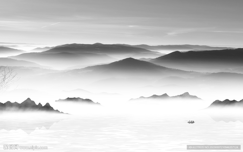 极简 人气中式山水 TiF分层