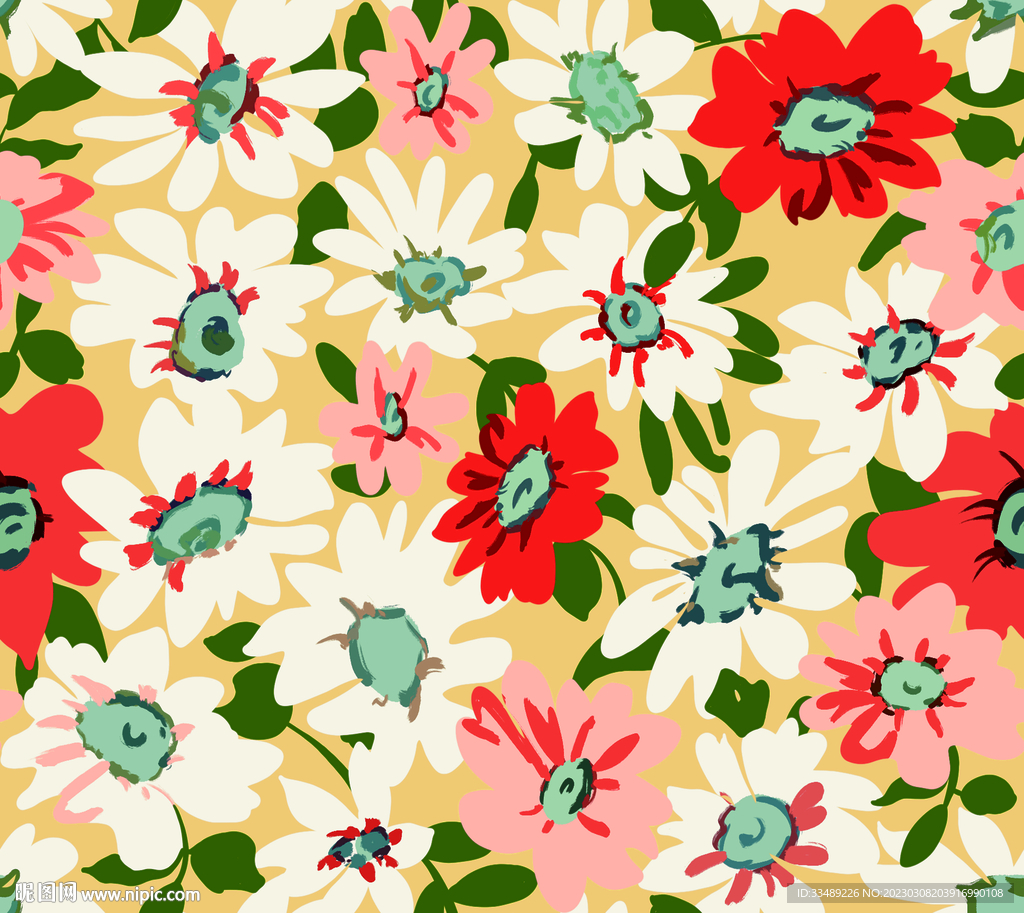 小碎花大牌花乱花