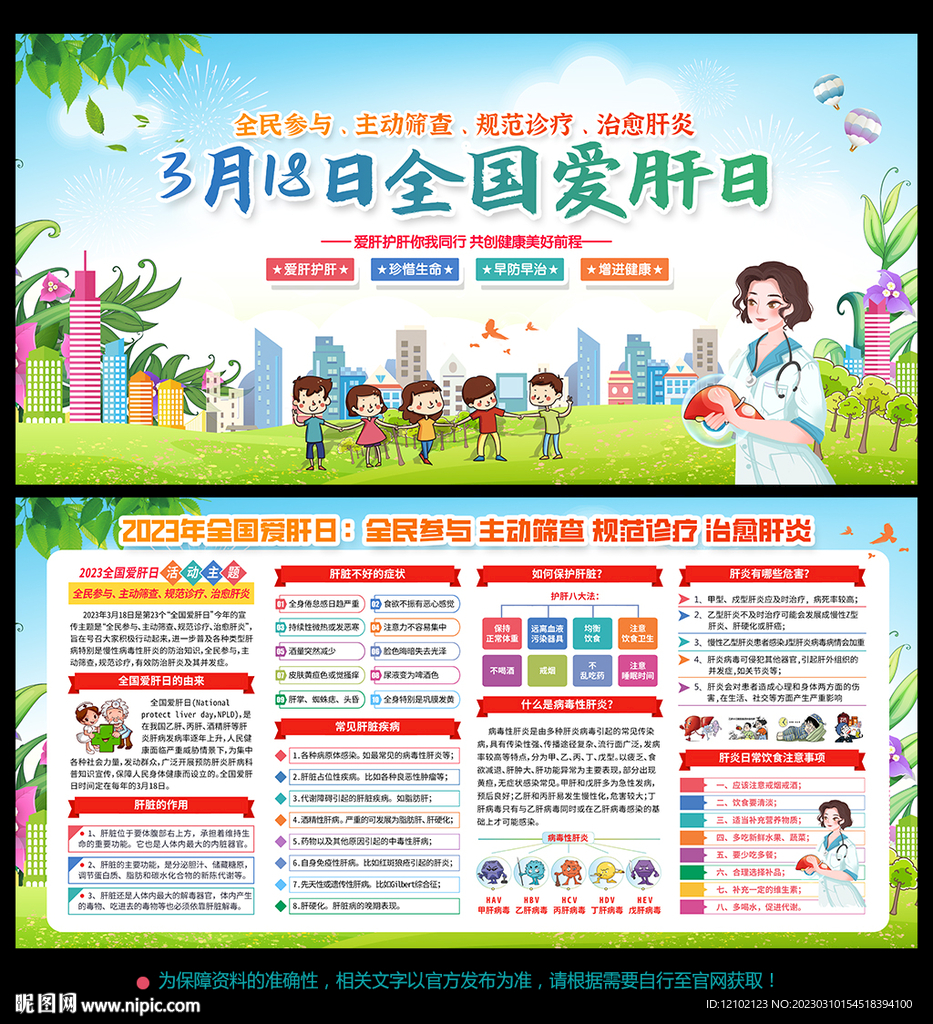 全国爱肝日展板
