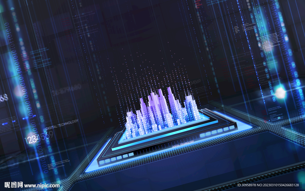 虚拟世界未来科技海报模板设计