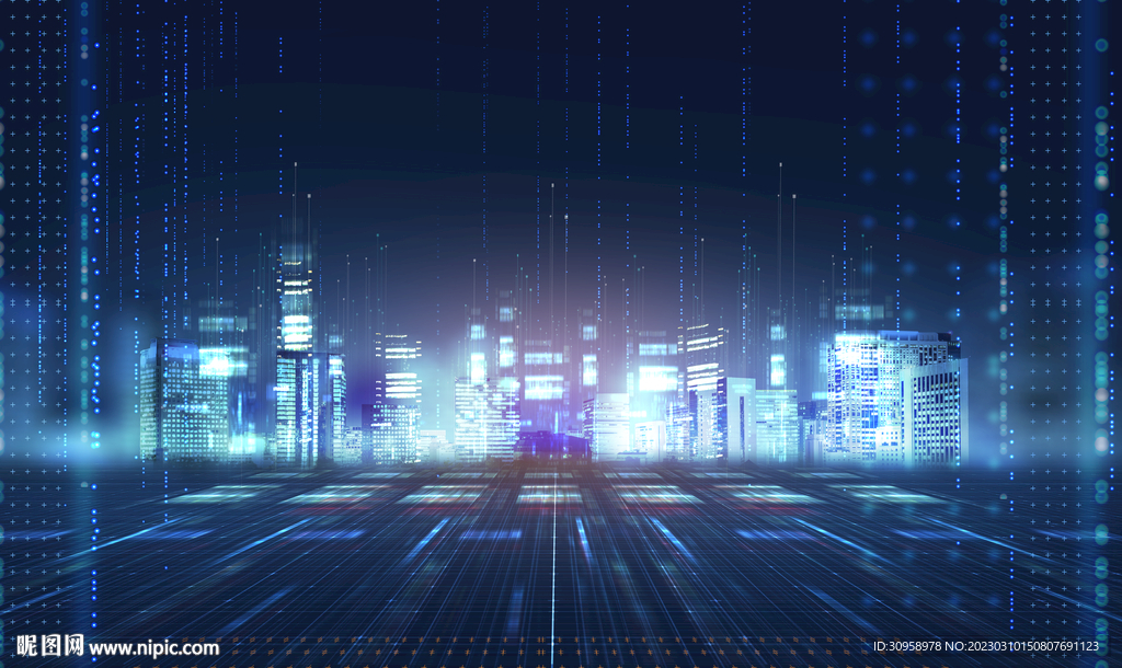 数字世界未来科技海报模板设计