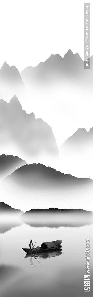 高清分层透明底平开门打印图