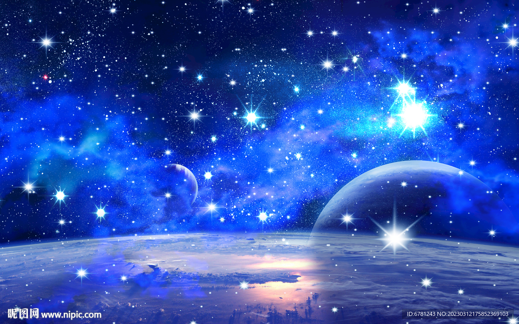 唯美星空宇宙太空星球