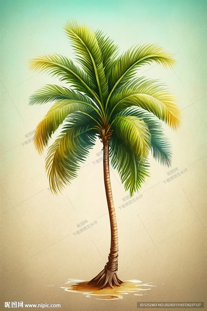卡通椰树