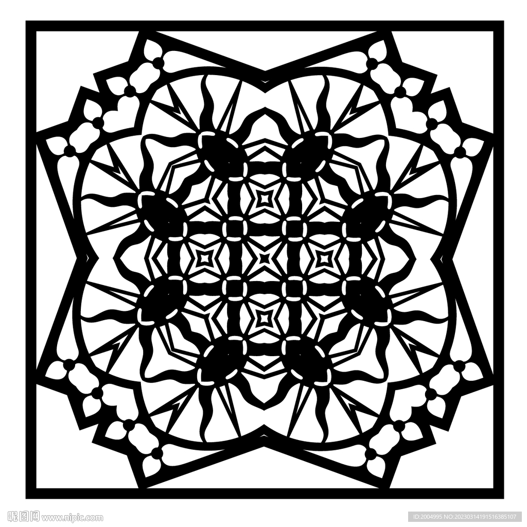 创意镂空雕花装饰