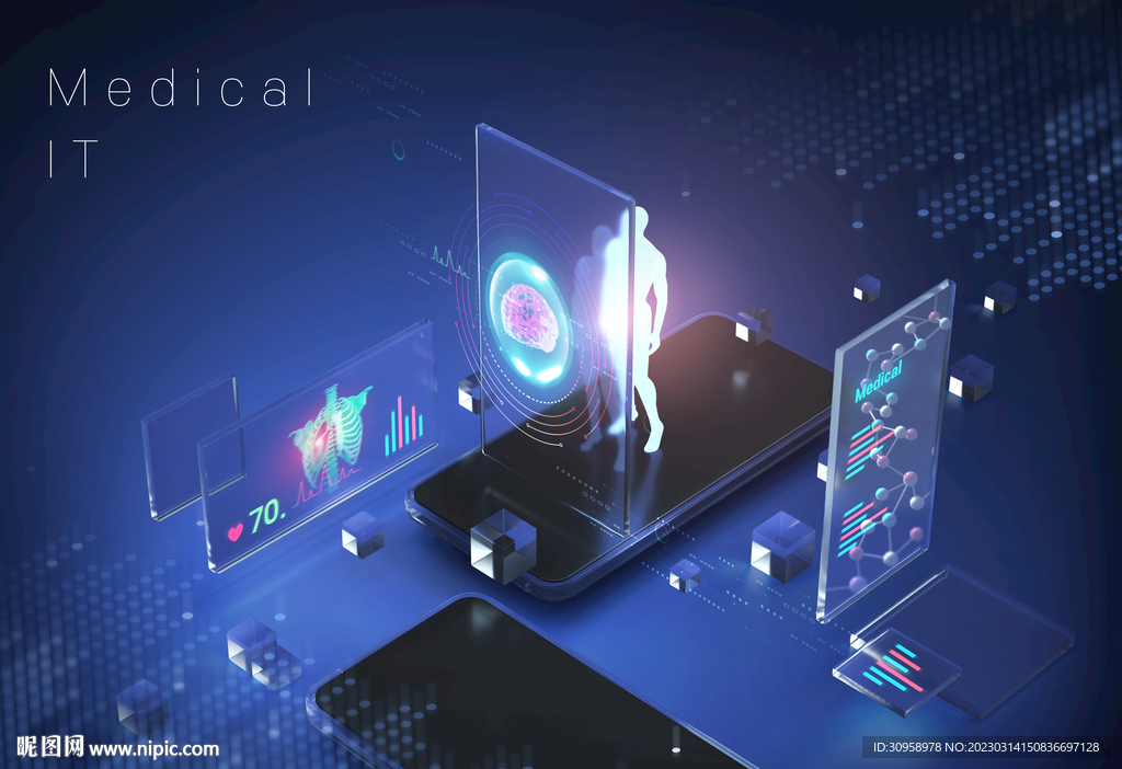 体检医疗科学健康海报模板设计