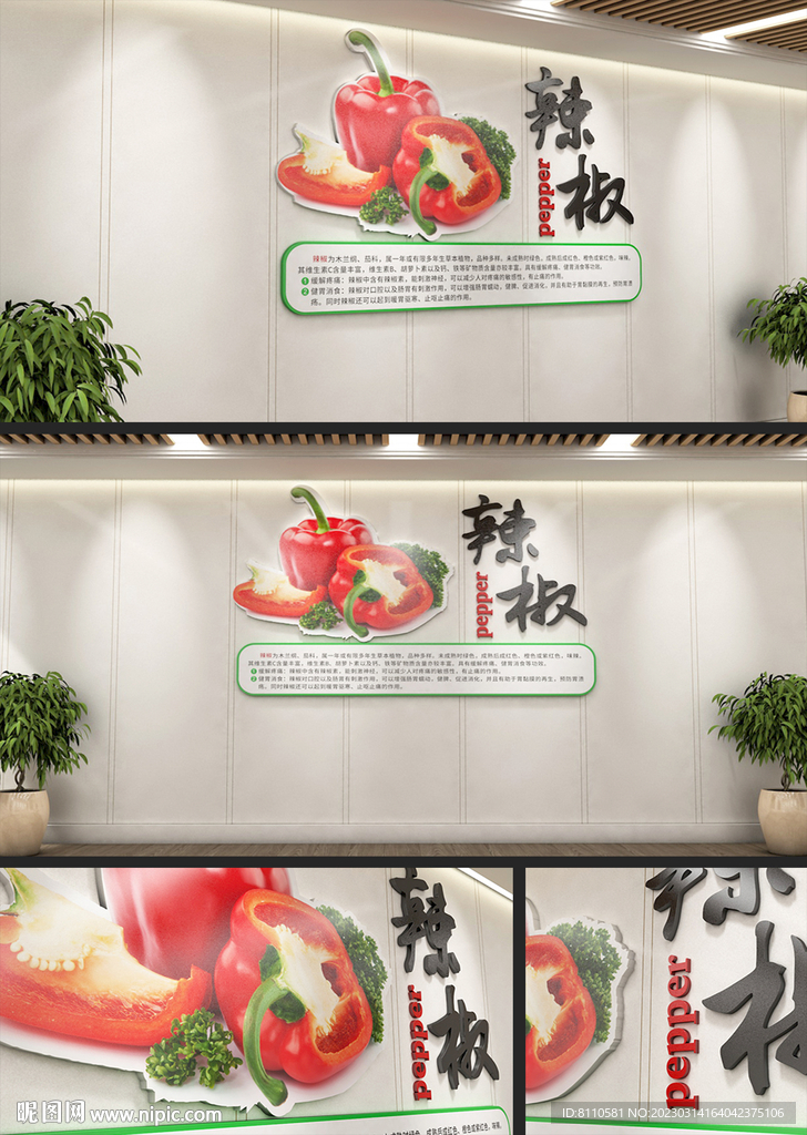 农产品辣椒的营养价值介绍展板
