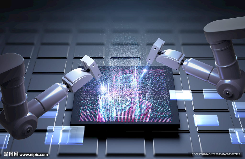 智能ai机器人海报模板设计