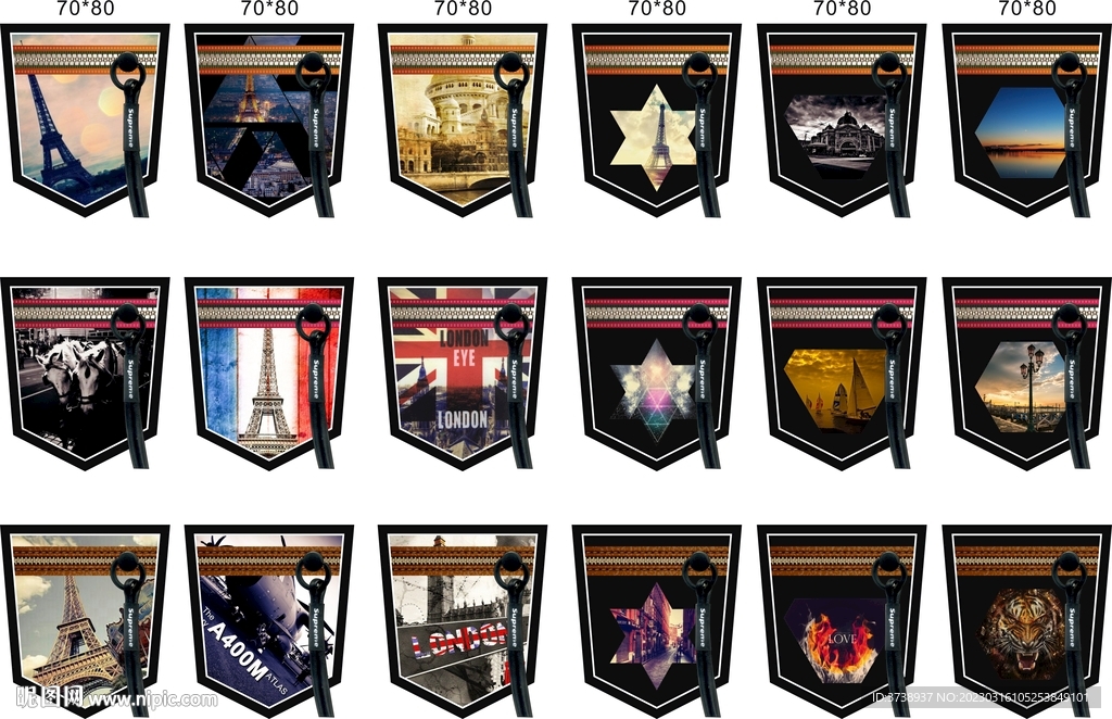 休闲唯美皮标装饰标辅料