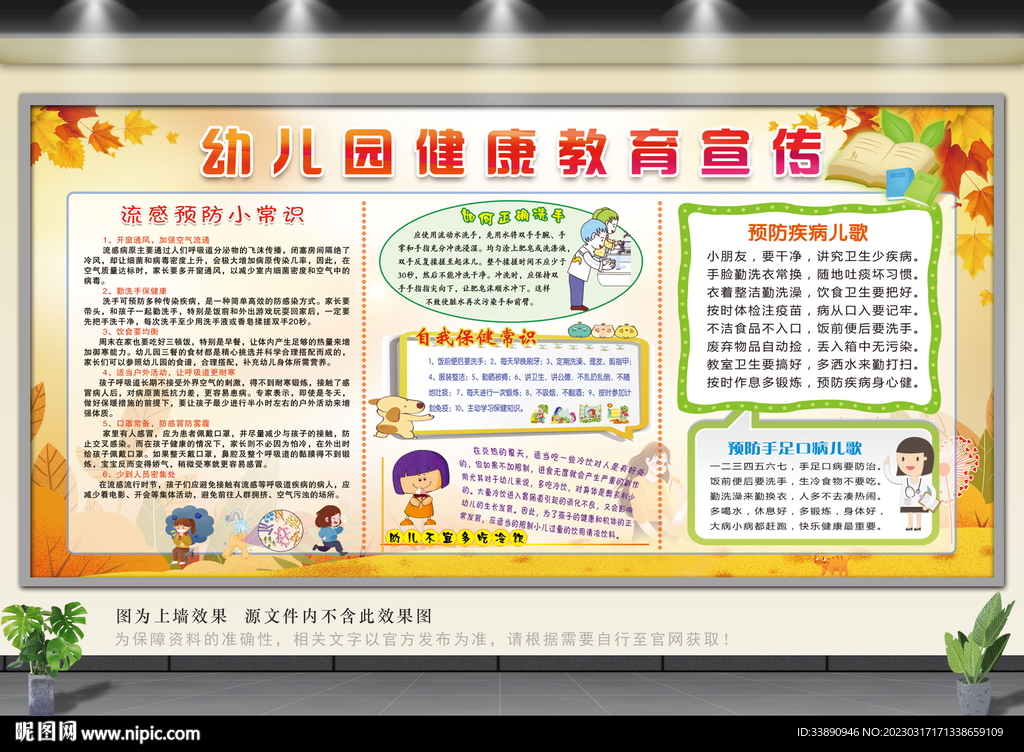 幼儿园健康教育知识宣传栏