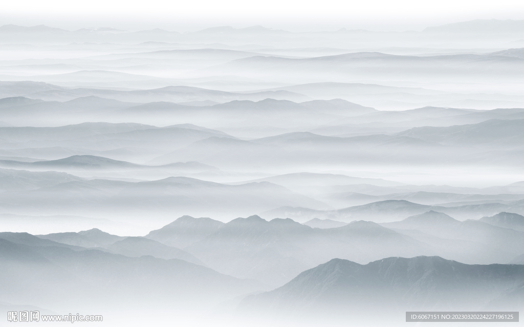 新中式意境水墨画背景墙