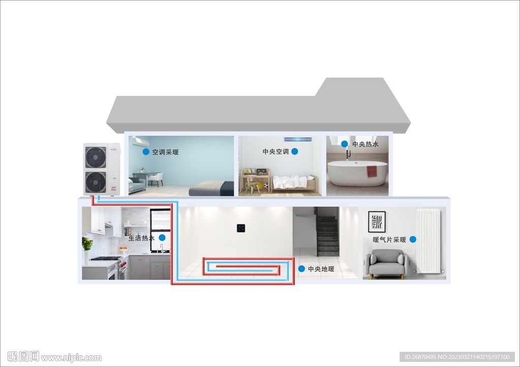 热泵舒适家系统图