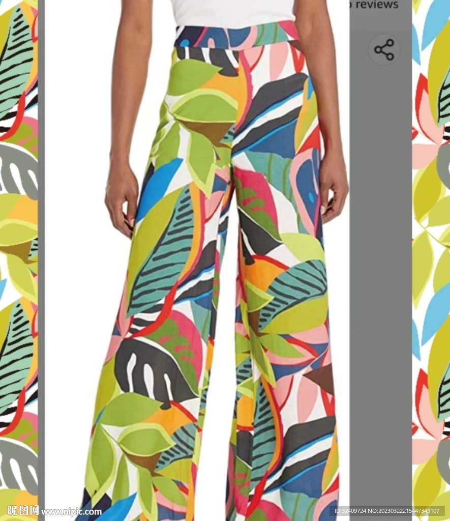 大牌 热带叶子 几何