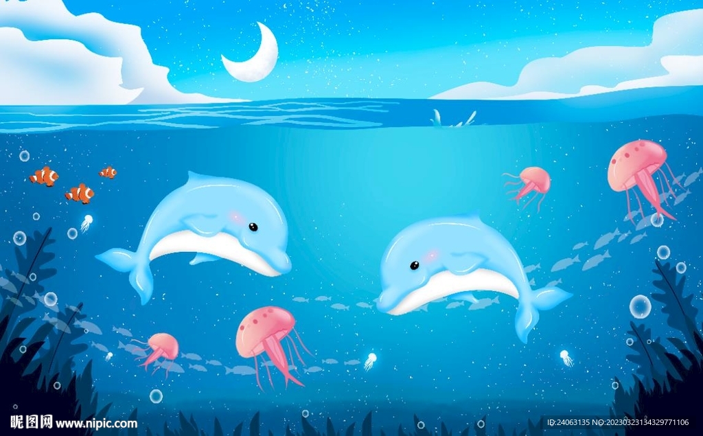 男童儿童房间壁画