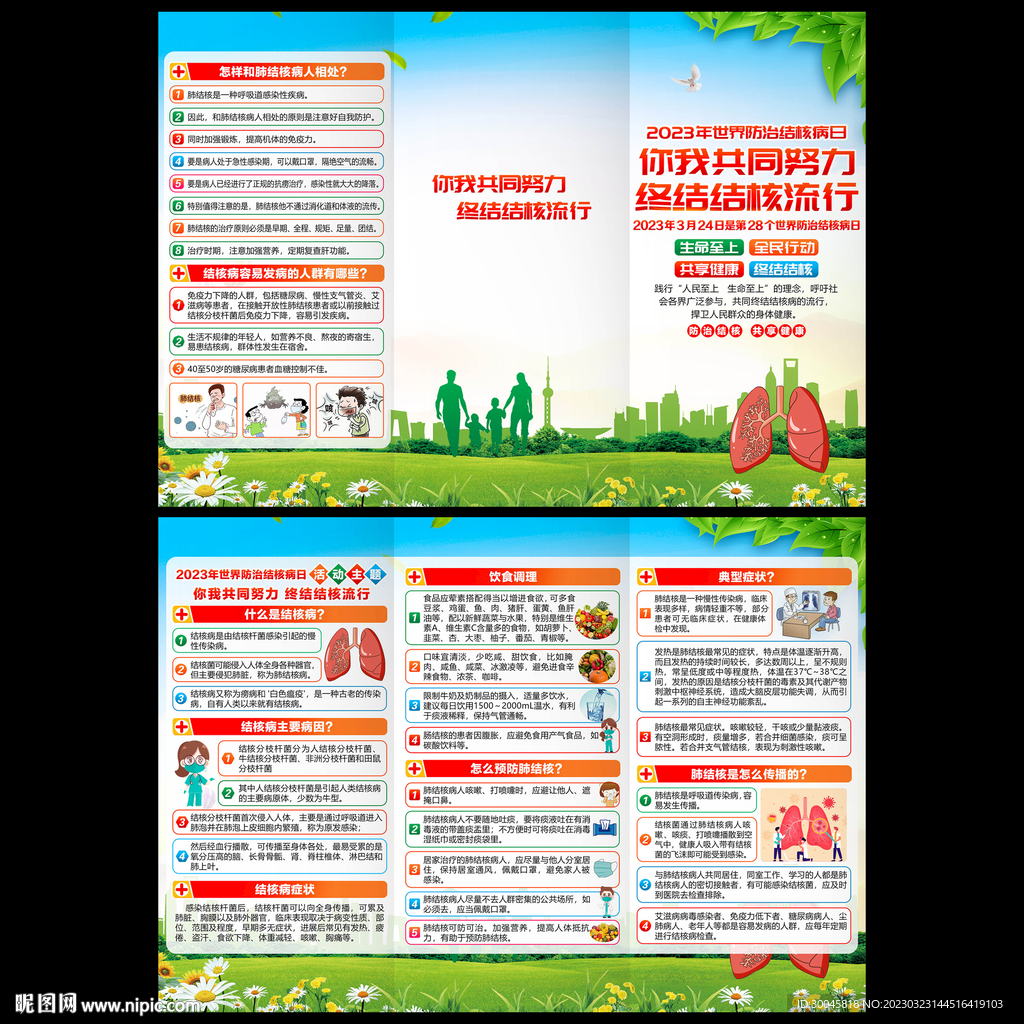 世界防治结核病日三折页