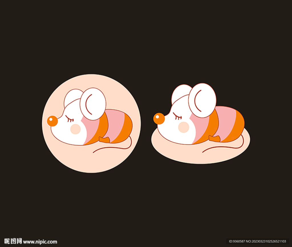 卡通小鼠鼠标垫