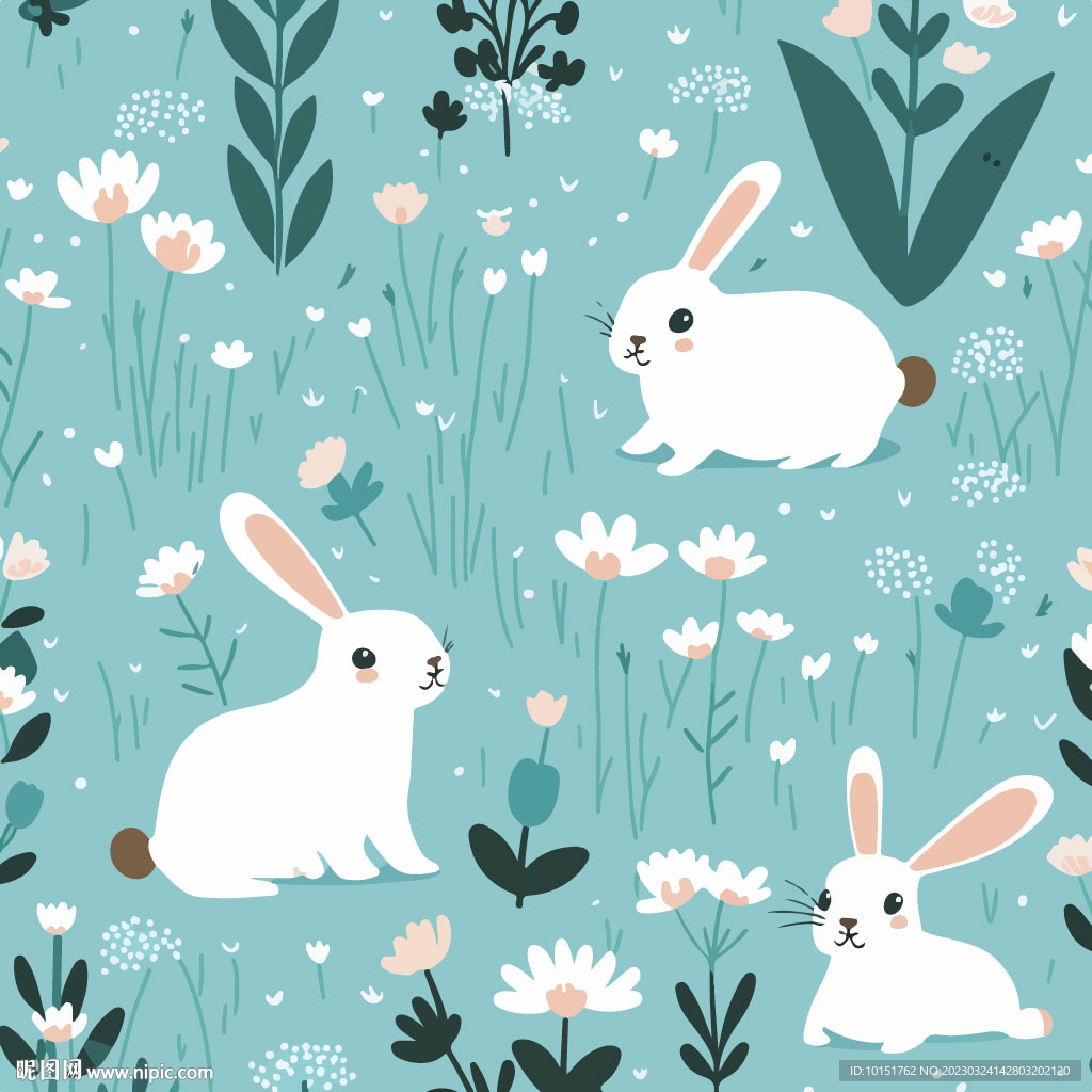 布料底纹 卡通多彩 图案矢量 