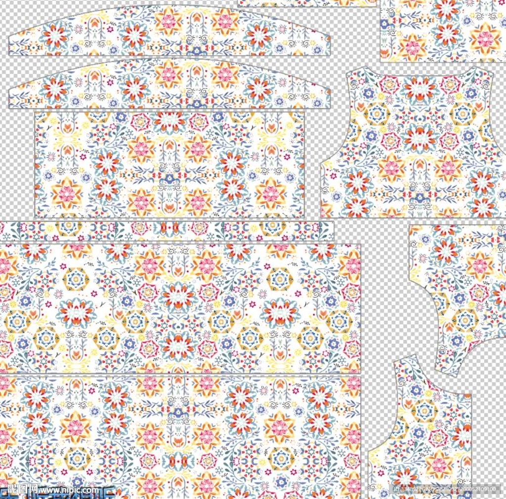 小碎花大牌花乱花