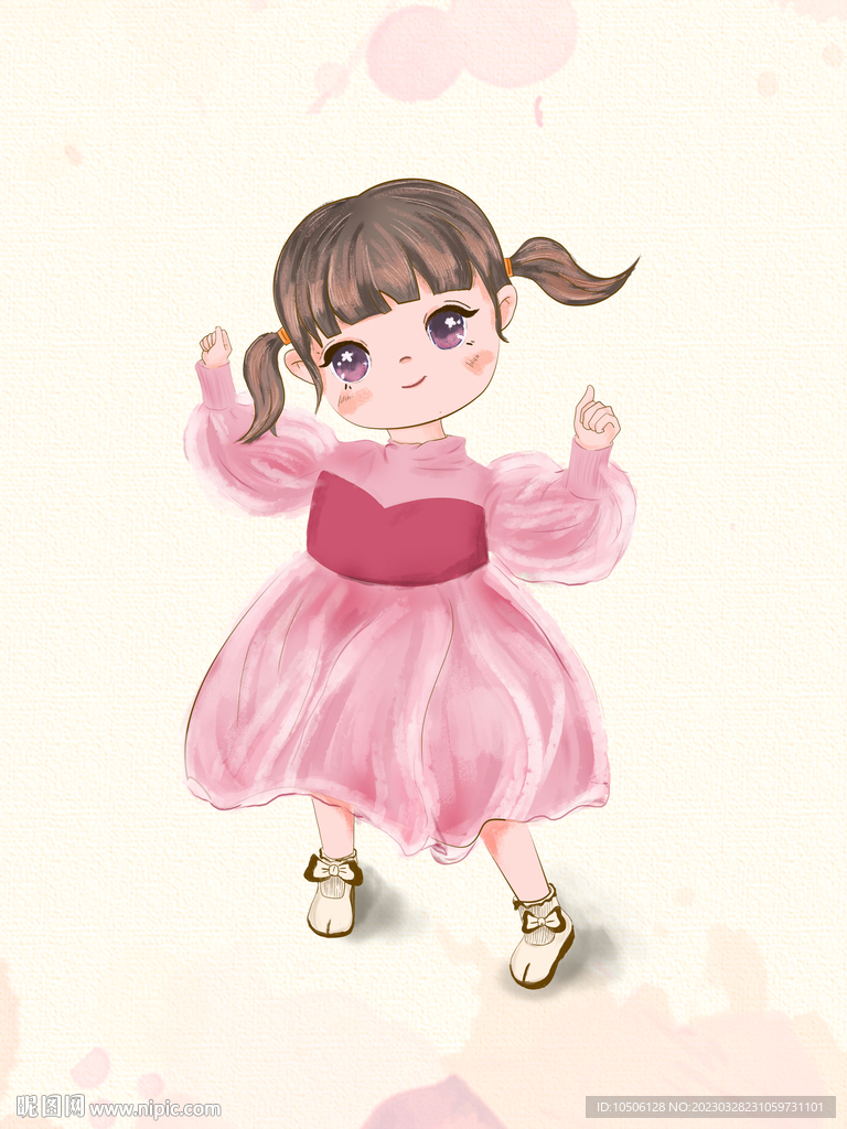 卡通人物小女孩