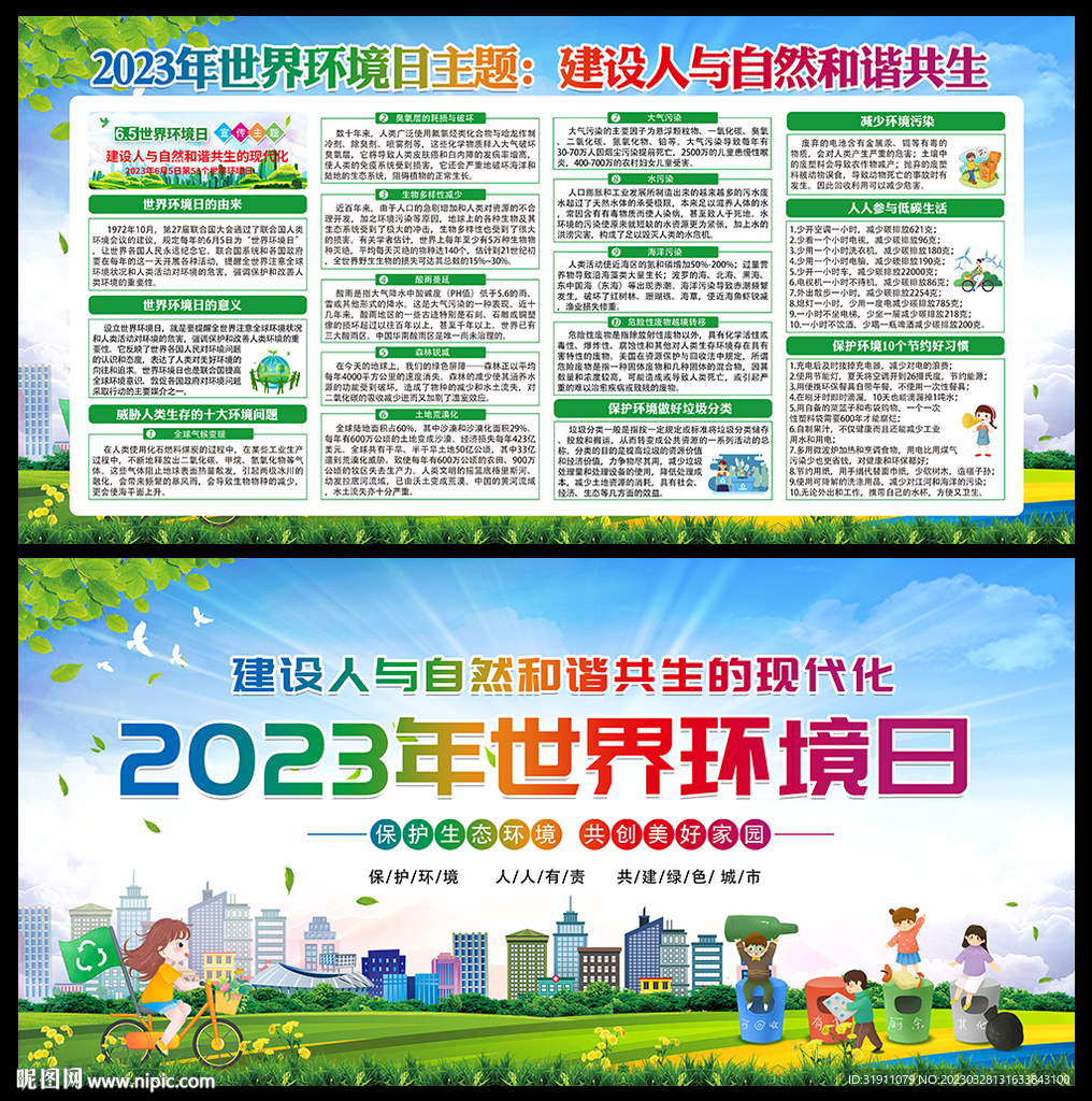 环境日宣传栏