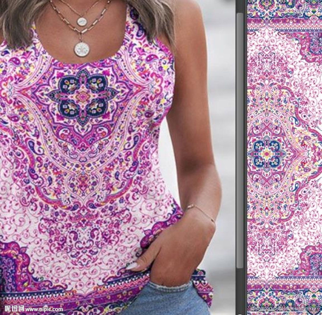 大牌方巾民族风腰果花