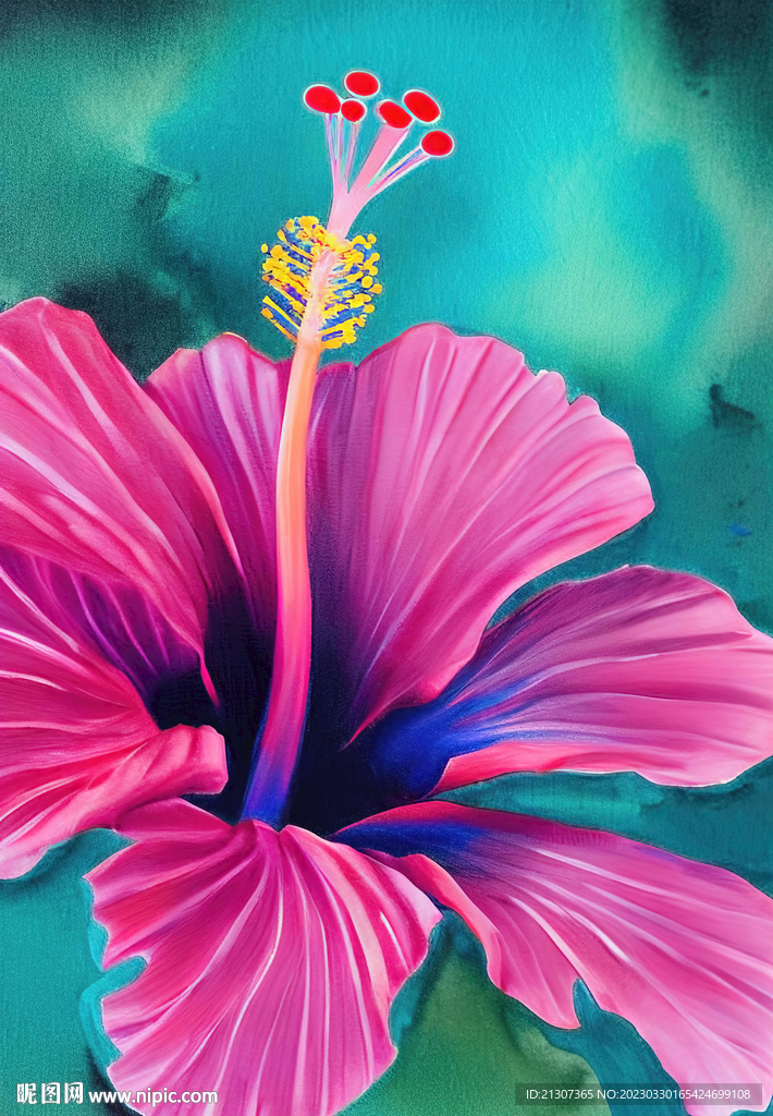 花朵特写装饰画