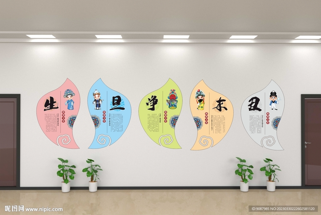 生旦净末丑文化墙