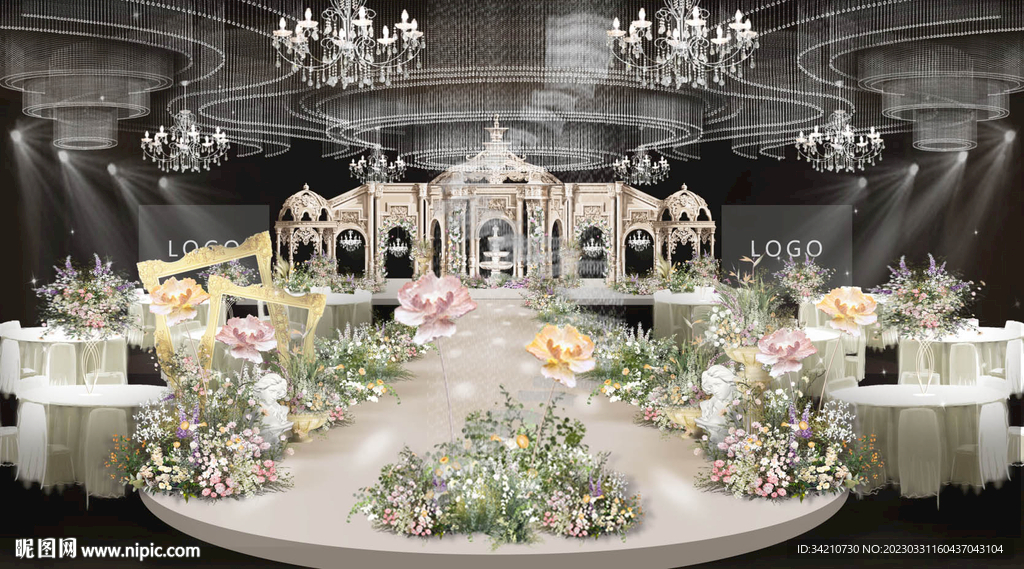 法式花园城堡婚礼