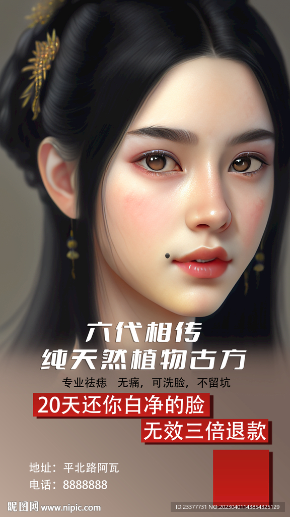 祛痣祛斑取痣点斑痣海报