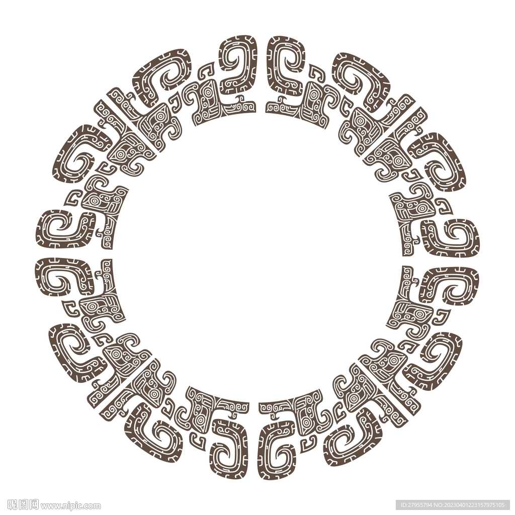 青铜器圆矢量设计