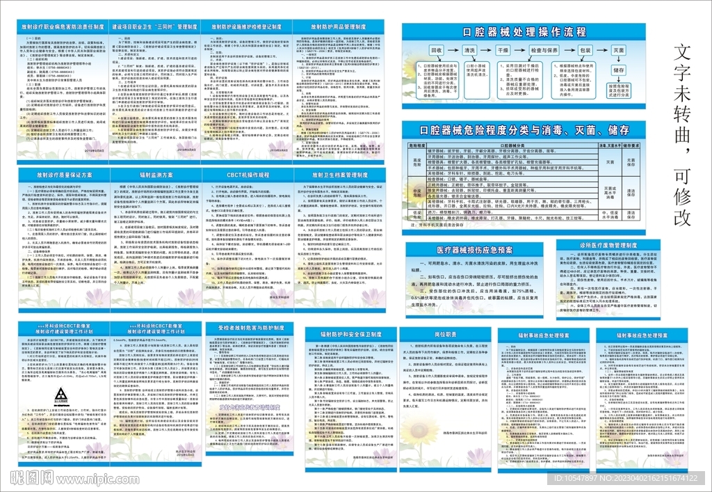 口腔牙科诊所制度大全