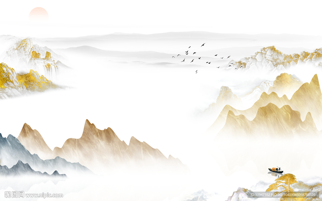 最新 热门新款山水 tIf分层