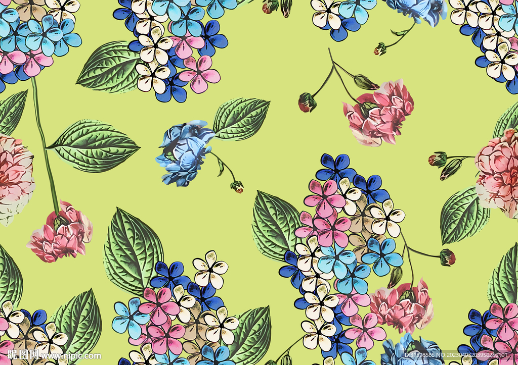 大牌数码绣球花