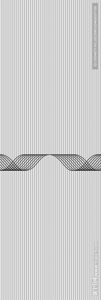 高清分层长虹波浪线腰线打印图