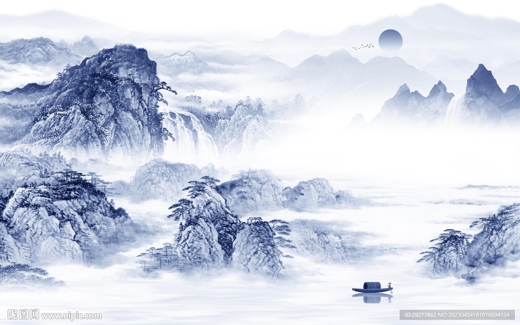 高端 新款电视山水 TiF分层