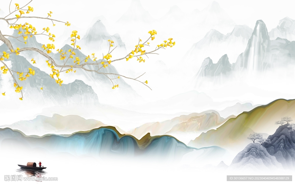 新款 最新热门山水 tif分层