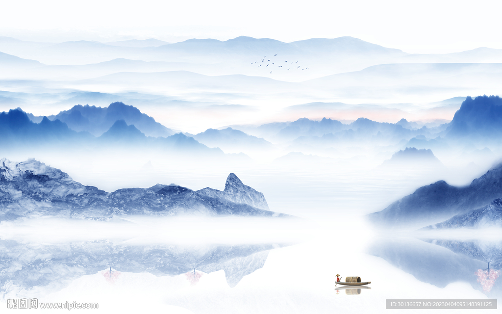 简约 最新热门山水 tif分层