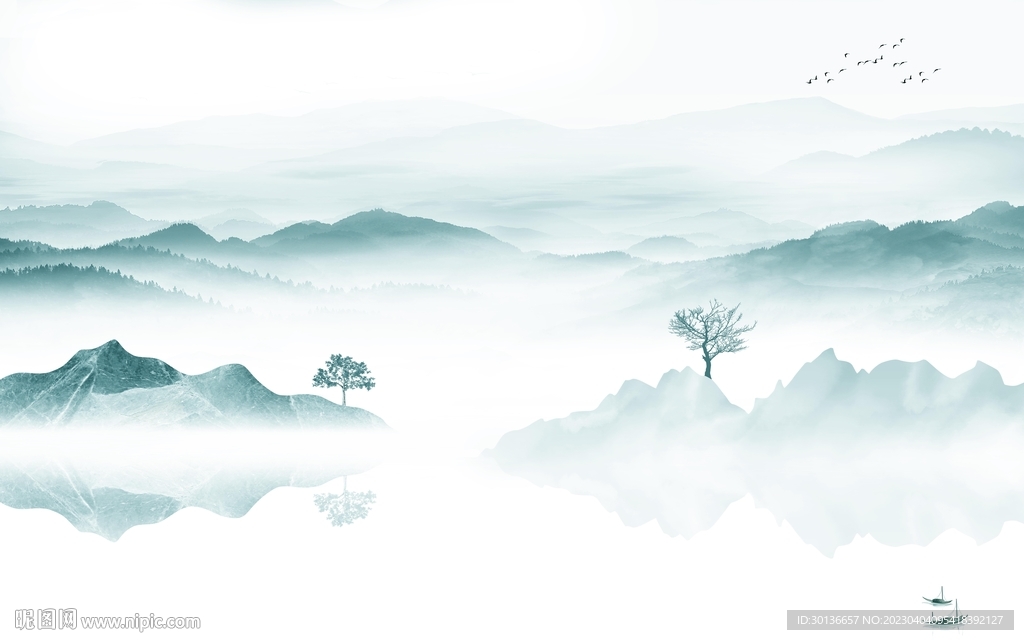 人气 最新热门山水 tif分层