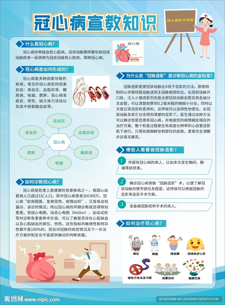 冠心病健康教育