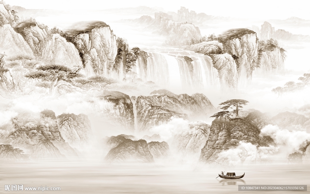 意境 热门新山水画 TIf分层