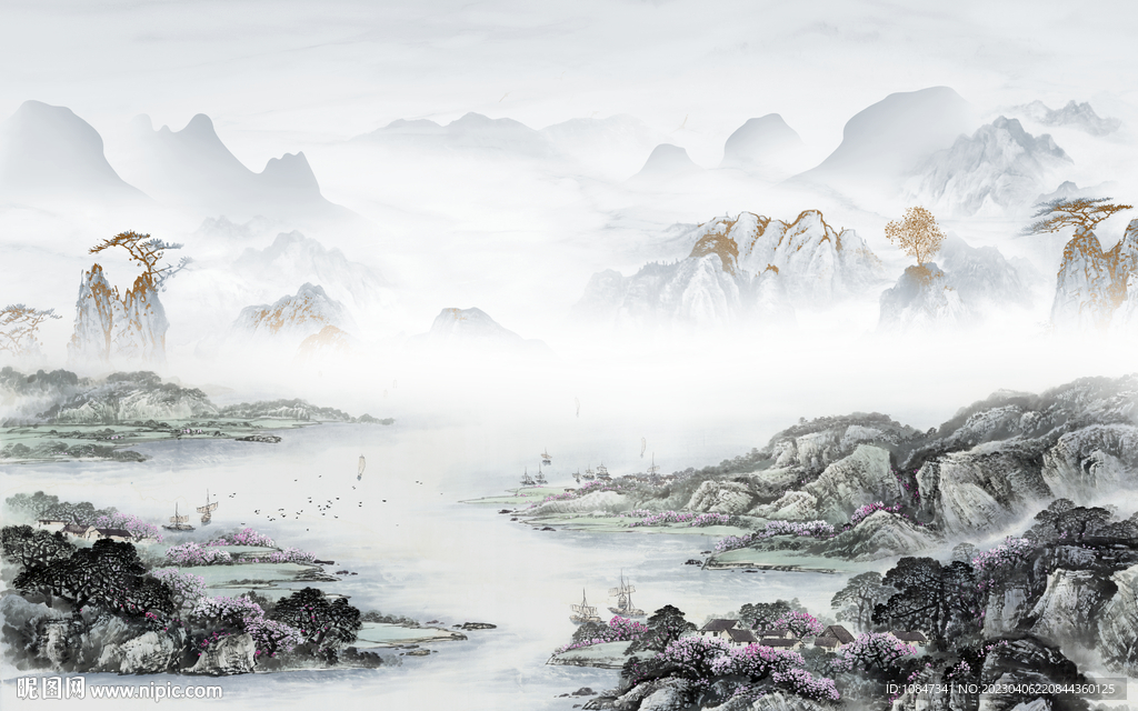 人气 热门新山水画 TIf分层