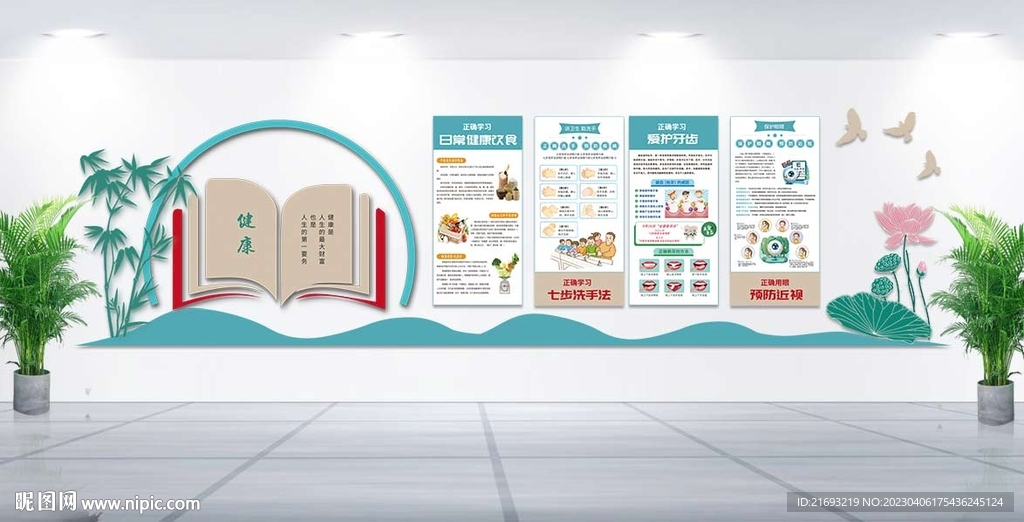 学校医务展板室