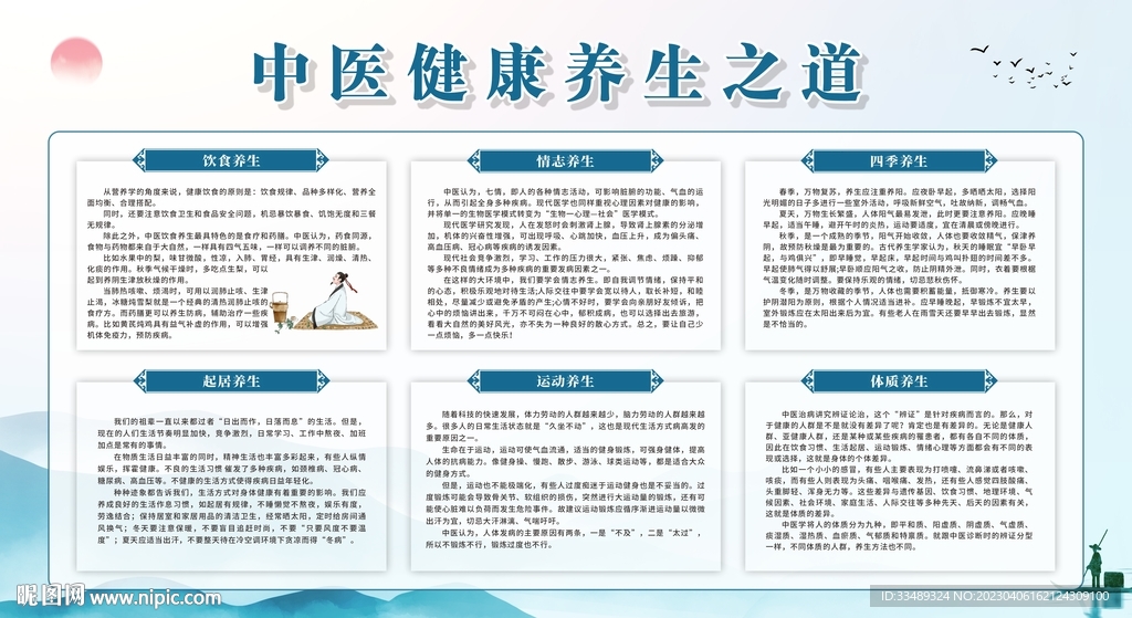 中医养生展板