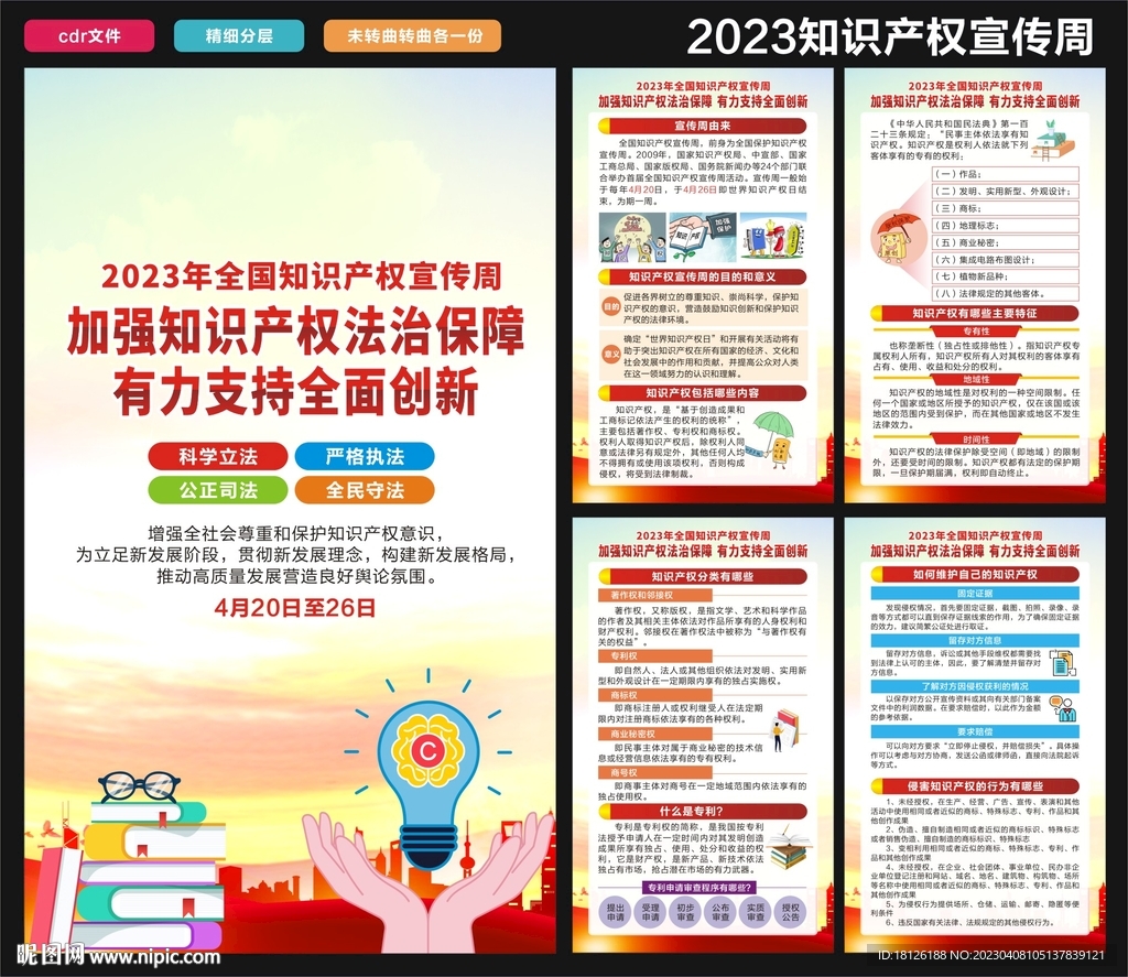 2023年知识产权宣传周海报