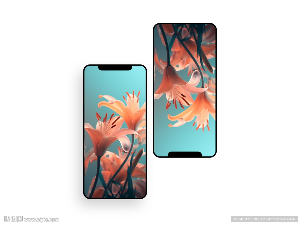 手机壁纸  插画  花