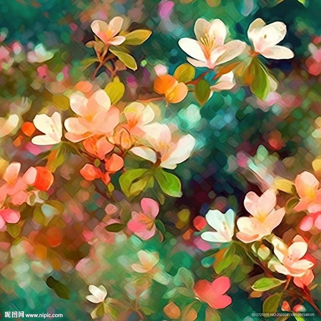 数码印花  水彩花 大牌小碎花