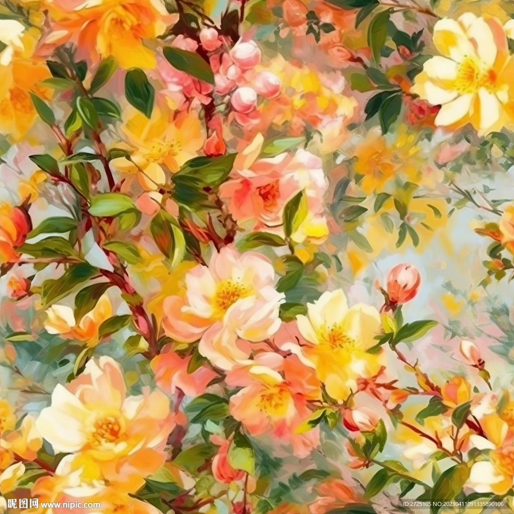 数码印花  水彩花 大牌小碎花