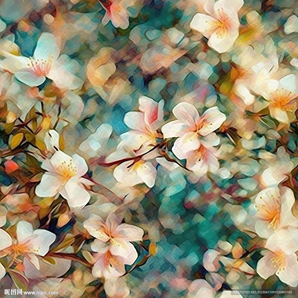 数码印花  水彩花 大牌小碎花