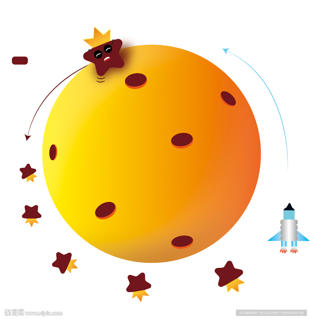 搞怪蹦极星星在星球宇宙