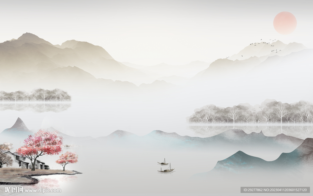 新品 最新高档山水 TiF分层